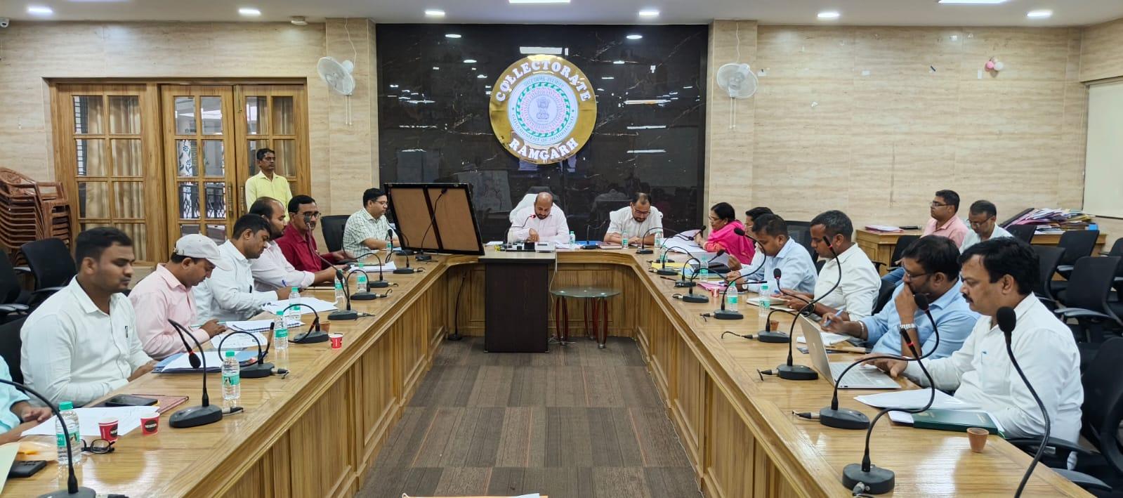 a-review-meeting-was-held-again-under-the-chairmanship-of-the-deputy-commissioner-regarding-the-proposed-redevelopment-of-the-rajrappa-temple-complex