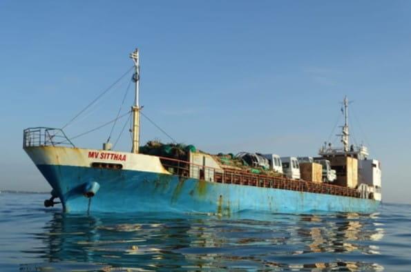 the-indian-coast-guard-safely-rescued-a-cargo-ship-in-distress-off-the-tamil-nadu-coast-and-brought-it-to-tuticorin